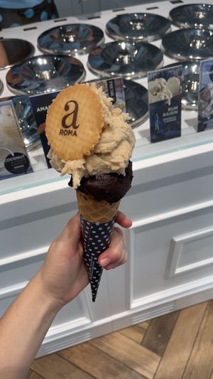 William’s pear and dark chocolate   at Aroma Gelato Experience in Dubrovnik