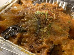 Aubergine aloo  at Taj Indian Restaurant in Girona