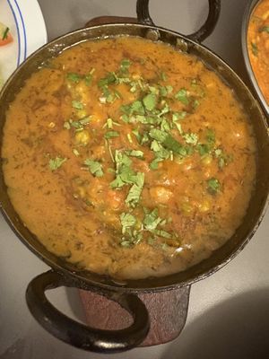 Veg curry  at Taj Indian Restaurant in Girona