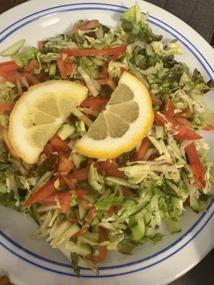 Mixed salad   at Taj Indian Restaurant in Girona