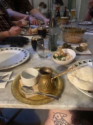 Lebanese coffee   at Mazah in Barcelona