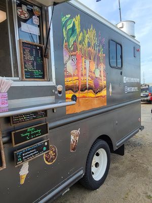 Food truck at Avon Pier, Outer Banks at Roots & Leaves in Buxton
