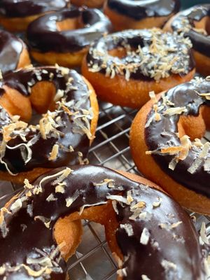 Cake Donut - Toasted Coconut  at Roots & Leaves in Buxton