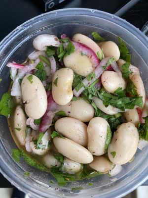 Lima beans salad  at Masha's kitchen  in Givatayim