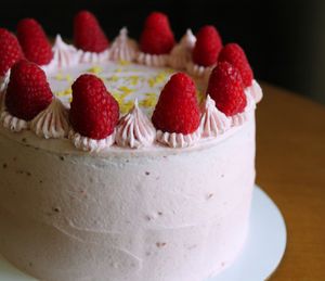 Raspberry Lemon Cake. Place a custom order through the website for any special occasion.  at Sweet Genevieve's - maybe closed in Phoenix