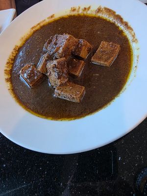 Fasenjan Stew with tofu at Amoo's in Mclean
