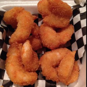 fried shrimp (comes with cocktail & tartar sauce) at Doomie's Home Cookin' in Hollywood