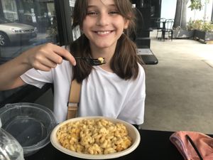My kid loved the mac and cheese! at Doomie's Home Cookin' in Hollywood