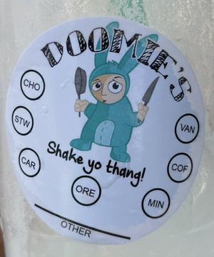 Sticker   at Doomie's Home Cookin' in Hollywood