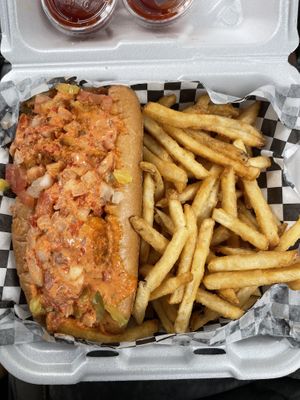 shrimp po-boy   at Doomie's Home Cookin' in Hollywood
