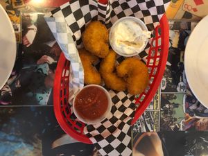 Breaded “shrimp” at Doomie's Home Cookin' in Hollywood