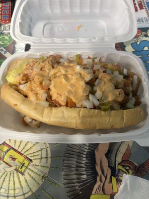 Shrimp po boy   at Doomie's Home Cookin' in Hollywood