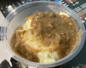 Mashed potatoes and gravy  at Doomie's Home Cookin' in Hollywood