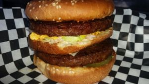 Vegan Big Mac on the Doomies secret menu at Doomie's Home Cookin' in Hollywood