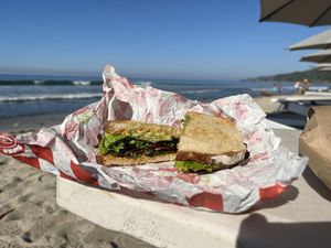 The sandwich, takeout for the beach 🏝️  at Flores & Colores in Sayulita