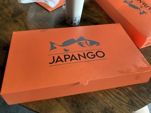 Packing that sushi comes in. at Japango in Orlando