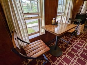 Open windows let the breeze in. at Swiss Lounge in Browning