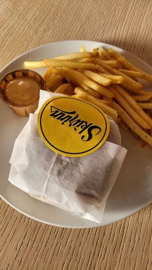 Good seasoned fries at Skúrinn in Stykkisholmur