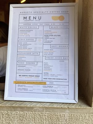   at Augusto Specialty Coffee Shop in Rovinj