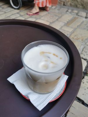 Iced cappuccino at Augusto Specialty Coffee Shop in Rovinj