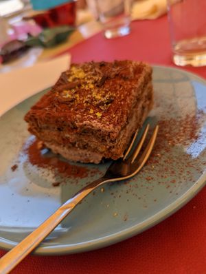 Tiramisu at MagnEtico Bistrò in Porto Azzurro