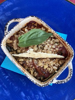 Parmigiana di zucchine  at MagnEtico Bistrò in Porto Azzurro