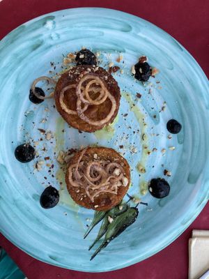 Tortino di ceci   at MagnEtico Bistrò in Porto Azzurro