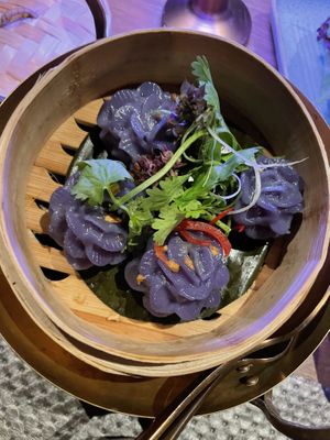 Steamed thai flower dumpling  at Golden Monkey Thai in Limassol