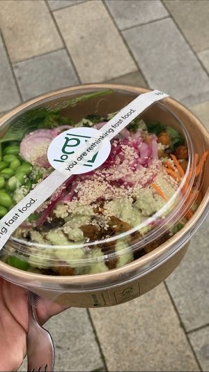 takeaway bowl at råbowls in Hamburg