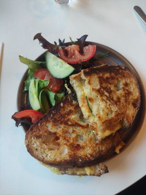 Vegan toastie of the day at Coffee on The Crescent in Leeds