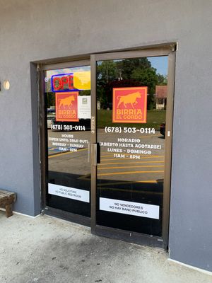 Signage is poor   at Birria El Gordo in Marietta