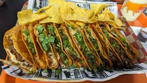 Vegan birria tray at Birria El Gordo in Marietta