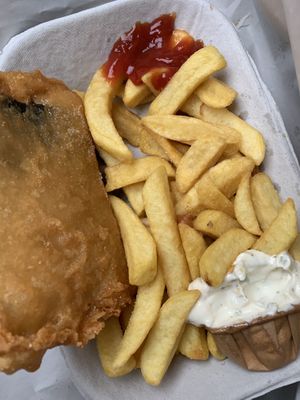 Awesome fries  at London Bus Catering in Falkenberg