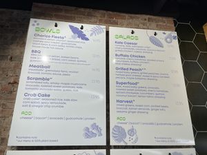 Menu (1/2) at NuLeaf in New York City