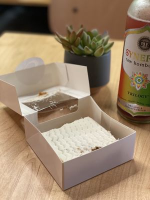 Carrot cake! It’s amazing. I got one last time and had to have it again at NuLeaf in New York City