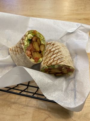 ‘Chicken’ wrap    at NuLeaf in New York City