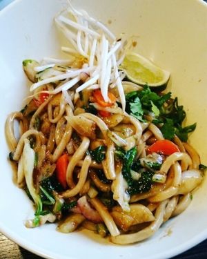 Vegan Sweet Mongolian Noodle Box at Wok Box in Regina