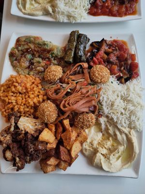 Close up of my lunch at Tabouleh in Ghent