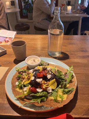 Lunch galleta in vegan - water, coffee & tea included   at Norra Station Café in Ostersund