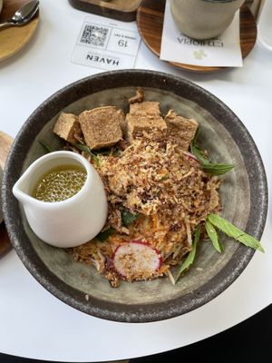 Papaya saladd  at Haven Specialty Coffee in Rosebery