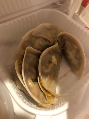 Vegan dumpling   at Stick To My Pot in New York City