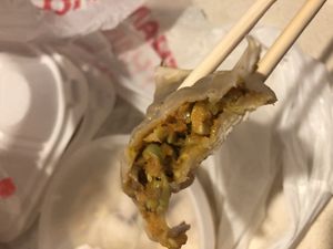 Vegan dumpling   at Stick To My Pot in New York City
