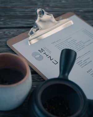 Menu at MIZU in Luxembourg City