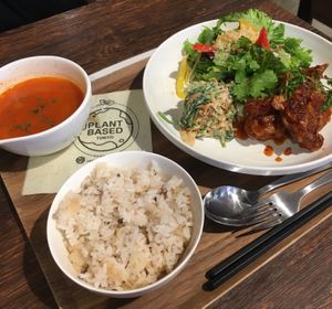 plate at Plant Based Tokyo in Tokyo