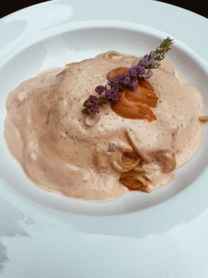 Plant-based creamy spaghetti   at Plant Based Tokyo in Tokyo