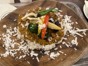 Keema curry at Plant Based Tokyo in Tokyo