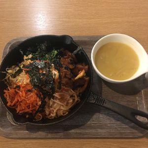 Vegan dolsot bibimbap  at Plant Based Tokyo in Tokyo