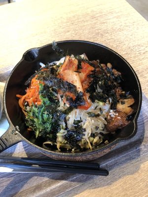 Vegan dolsot bibimbap  at Plant Based Tokyo in Tokyo