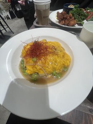 Egg omelette   at Plant Based Tokyo in Tokyo