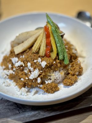 Curry  at Plant Based Tokyo in Tokyo